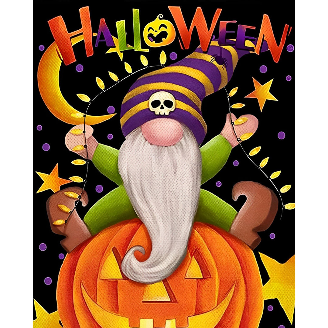 Halloween Gnomes Pumpkins | Diamond Painting