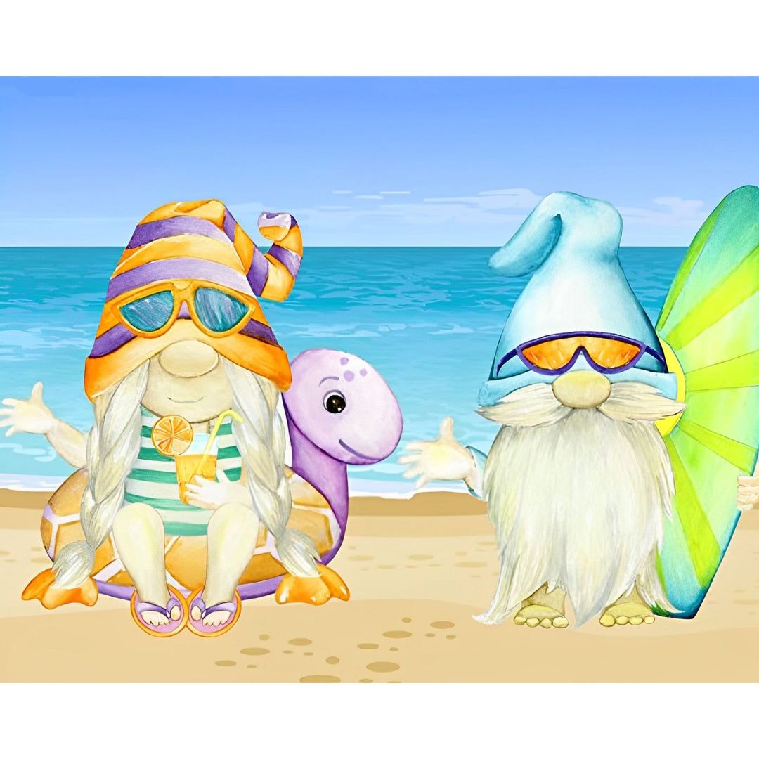 Summer Gnome Beach | Diamond Painting