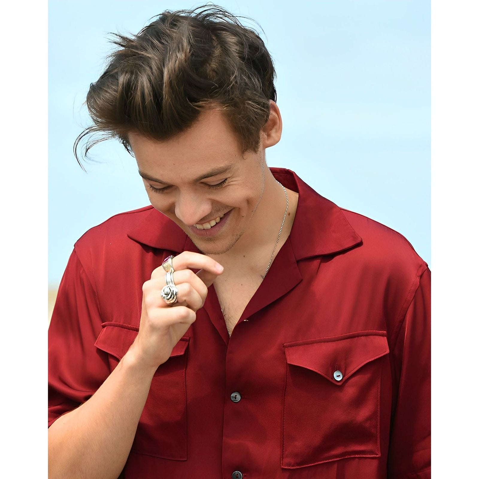 Harry Styles in Red | Diamond Painting Design - Full Drill Diamond Art with 5d Square or Round Diamonds - AB Drills Available