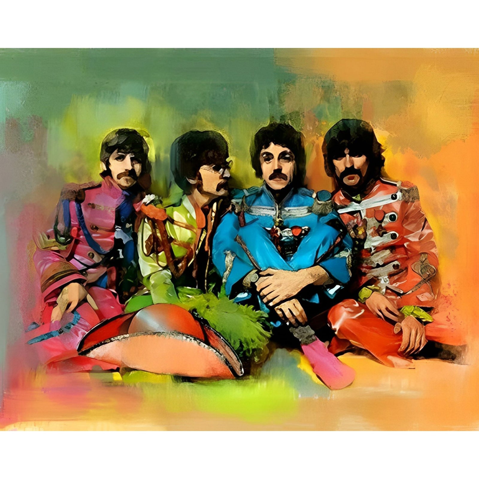 Band the Beatles | Diamond Painting Design - Full Drill Diamond Art with 5d Square or Round Diamonds - AB Drills Available