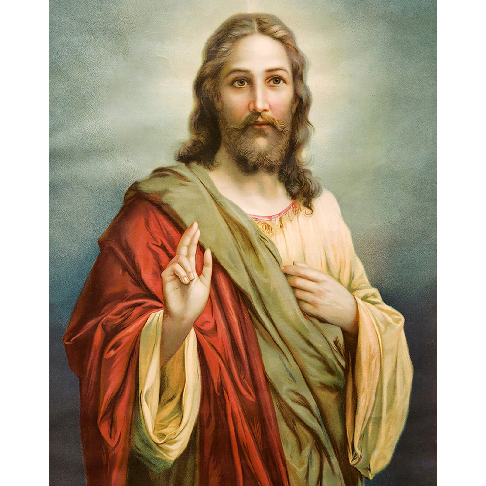 Jesus Portrait | Diamond Painting Design - Full Drill Diamond Art with 5d Square or Round Diamonds - AB Drills Available