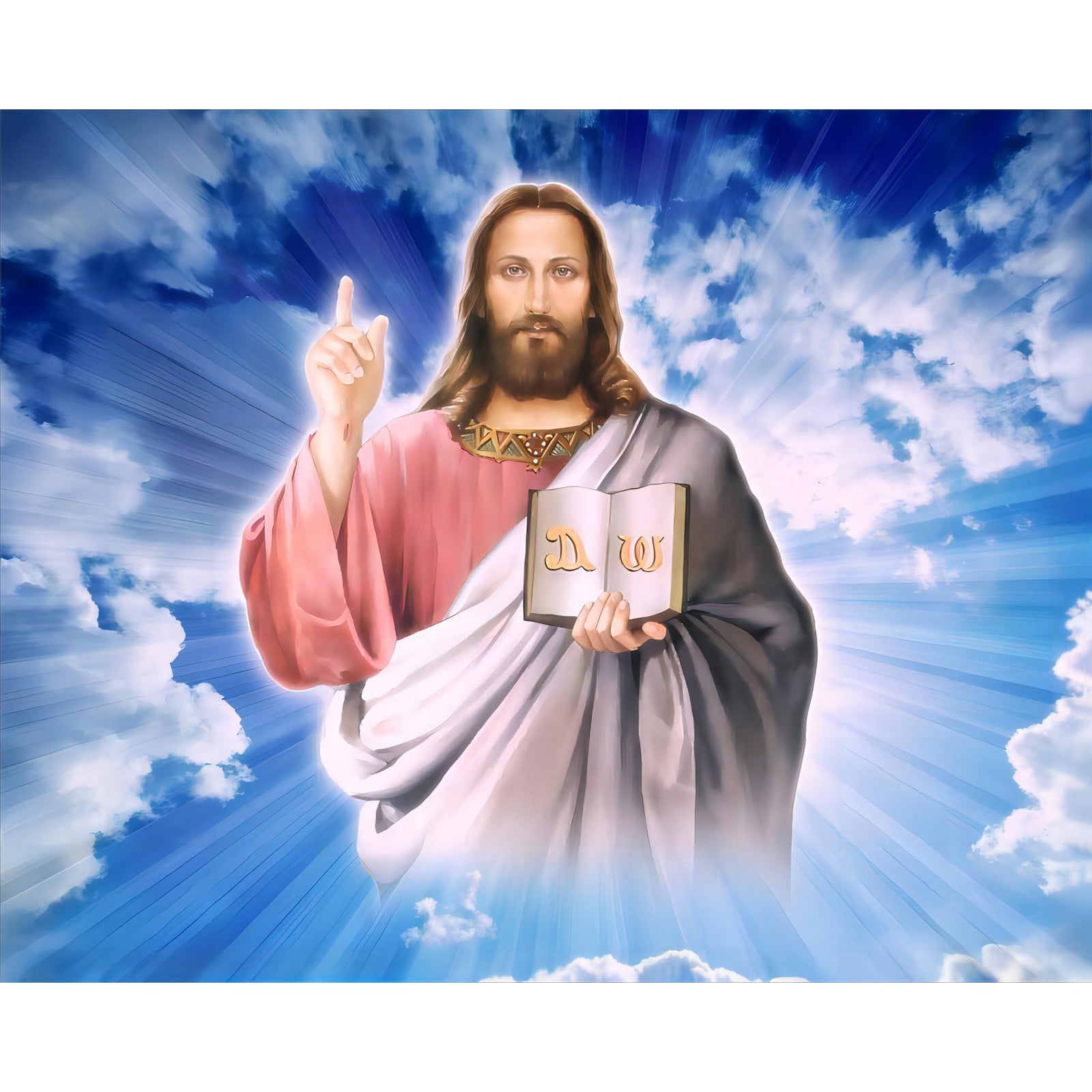 Jesus Blessing | Diamond Painting Design - Full Drill Diamond Art with 5d Square or Round Diamonds - AB Drills Available