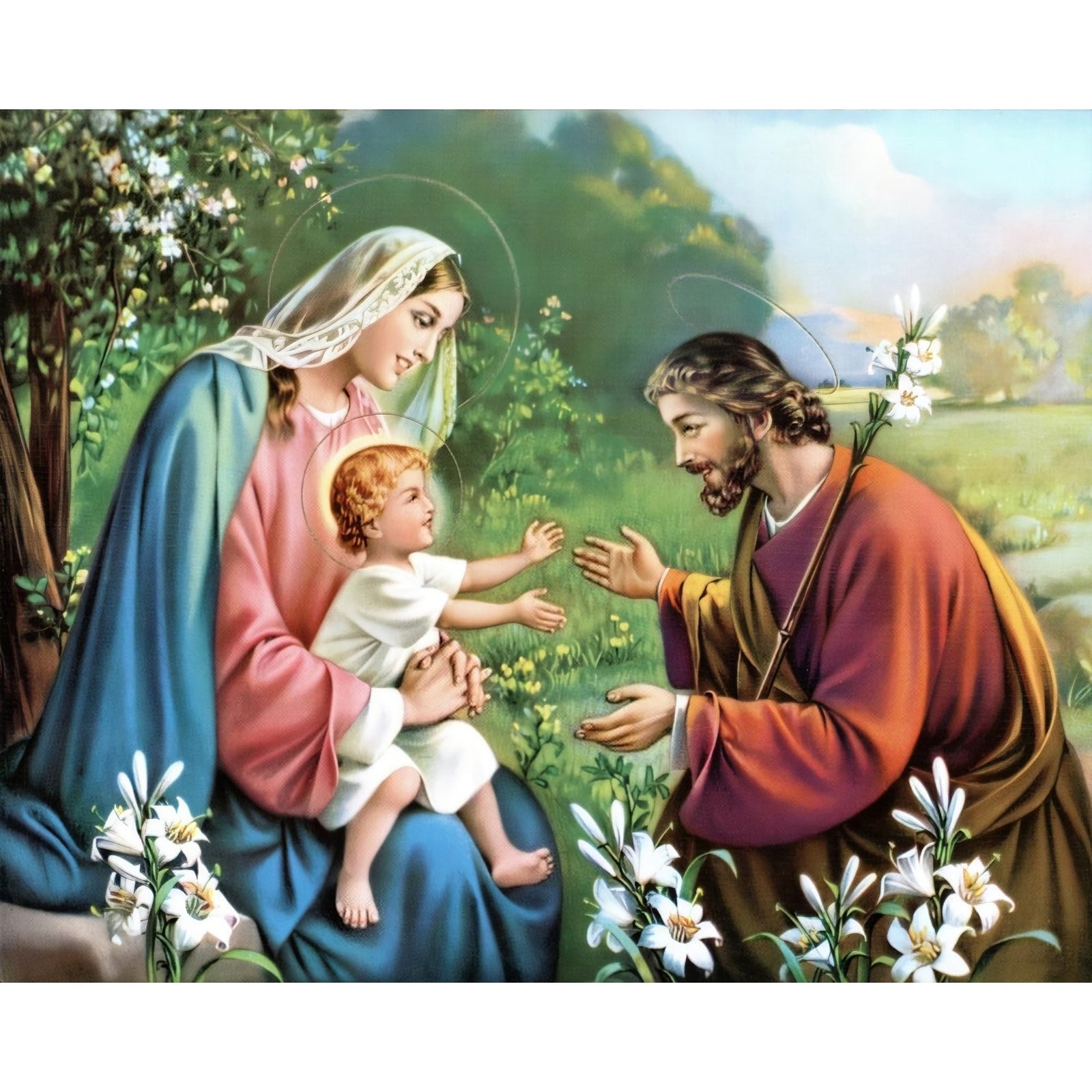 Holy Family Jesus | Diamond Painting Design - Full Drill Diamond Art with 5d Square or Round Diamonds - AB Drills Available