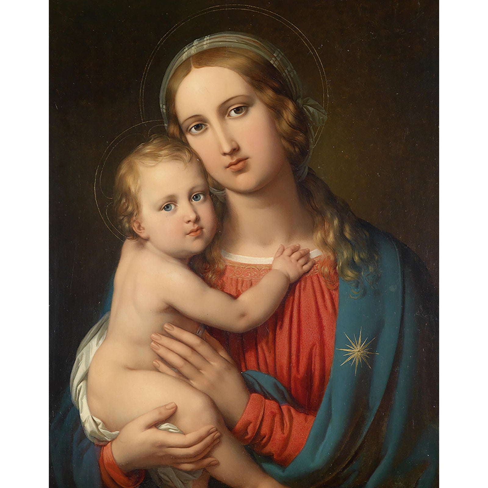 Madonna with Child | Diamond Painting Design - Full Drill Diamond Art with 5d Square or Round Diamonds - AB Drills Available