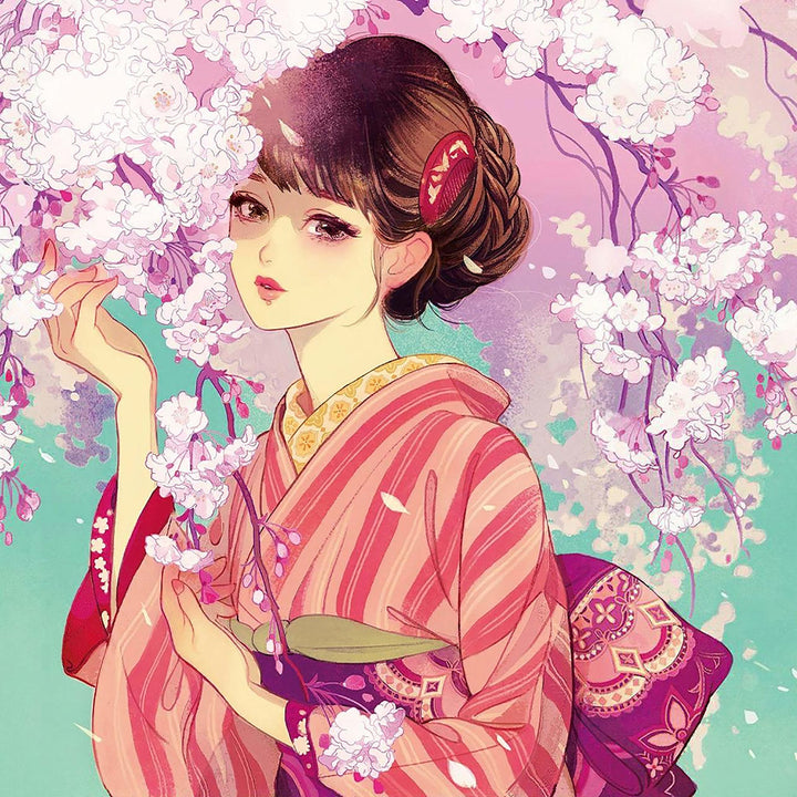 Geisha Cherry Blossom | Diamond Painting