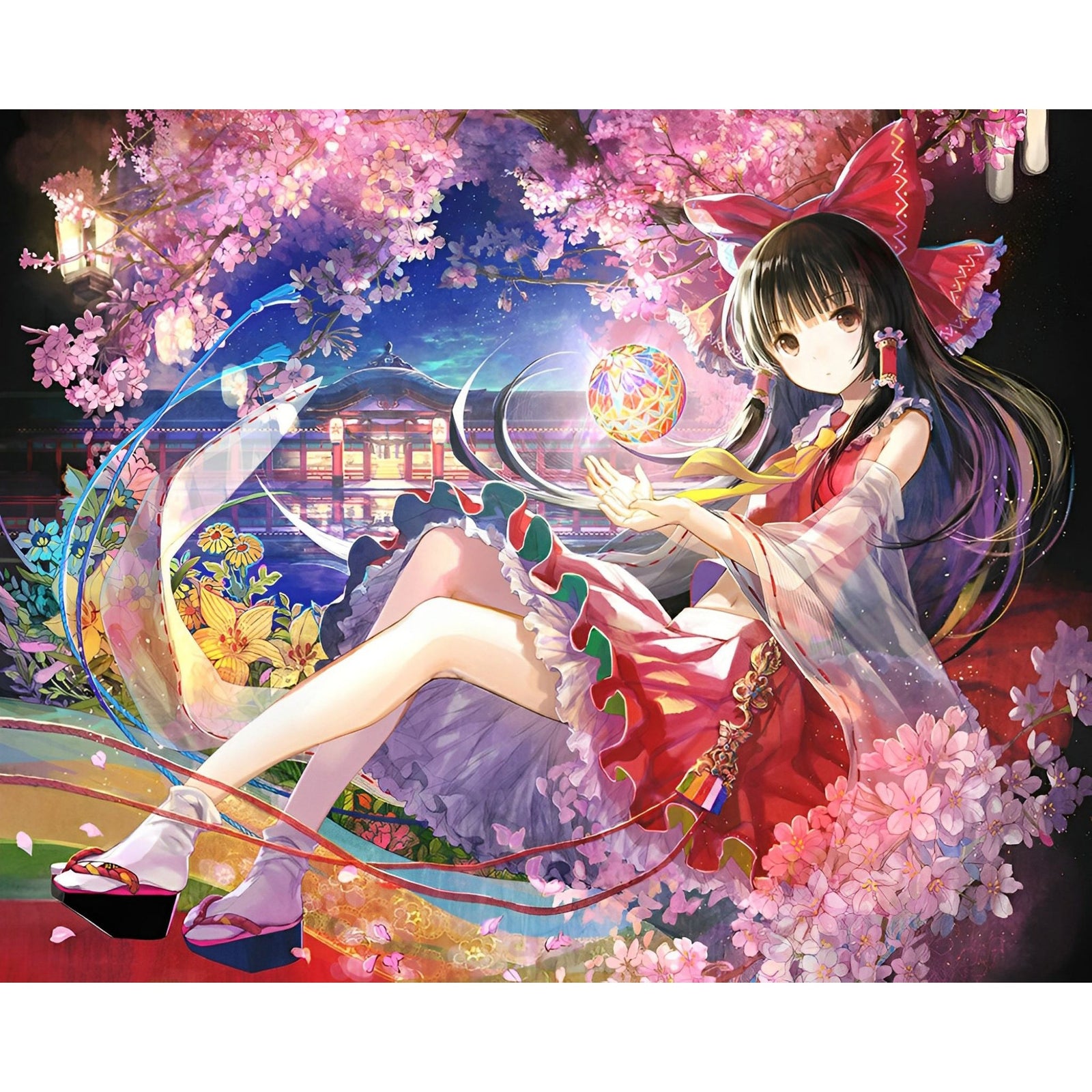 Reimu Hakurei | Diamond Painting Design - Full Drill Diamond Art with 5d Square or Round Diamonds - AB Drills Available