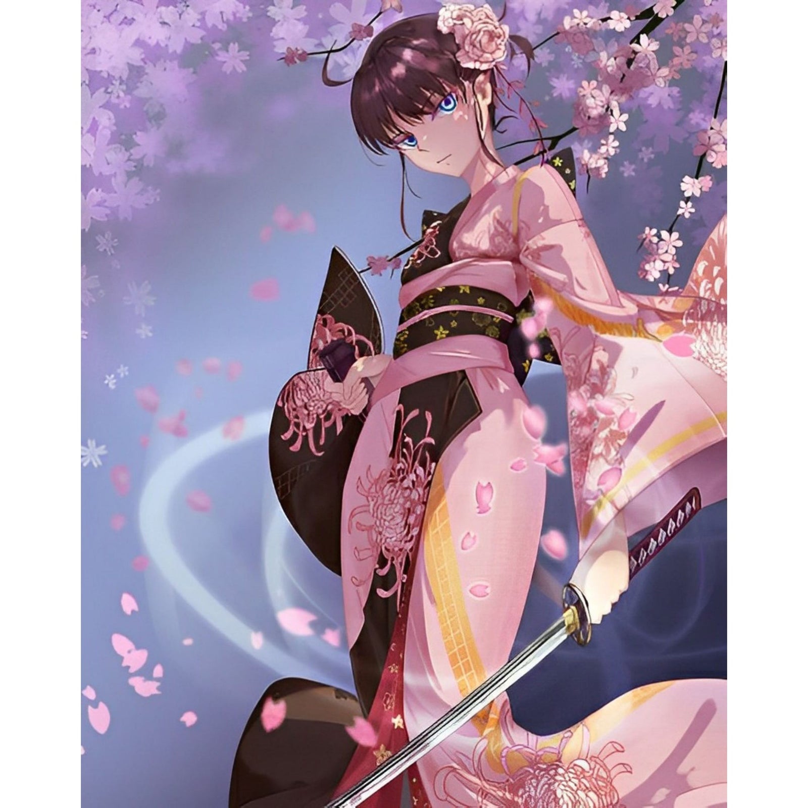 Ryougi Shiki Kimono | Diamond Painting Design - Full Drill Diamond Art with 5d Square or Round Diamonds - AB Drills Available