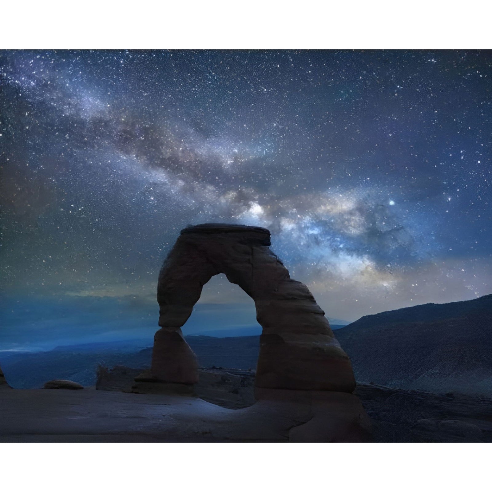 Arch Under the Milky Way | Diamond Painting Design - Full Drill Diamond Art with 5d Square or Round Diamonds - AB Drills Available