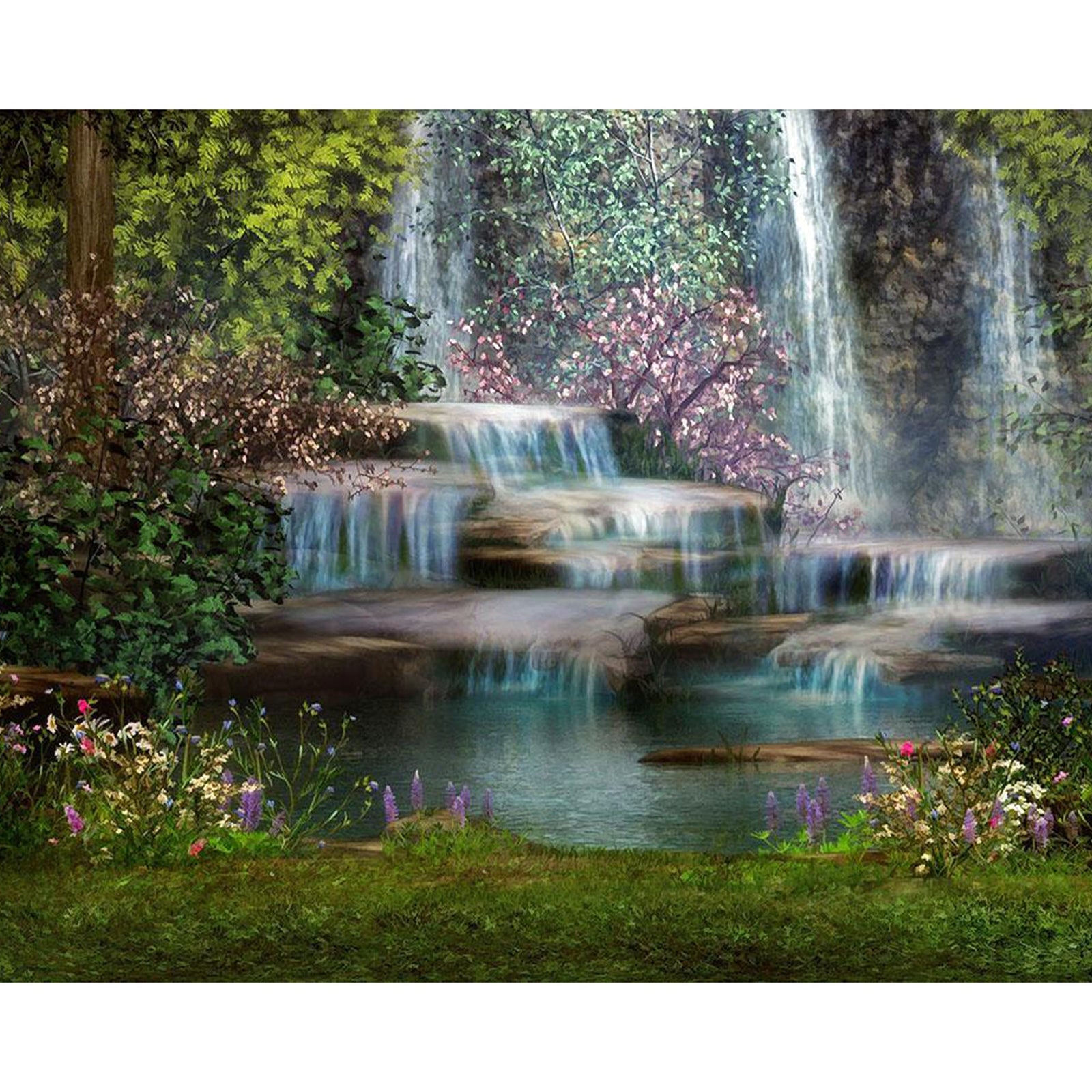 Fairy Cascade | Diamond Painting Design - Full Drill Diamond Art with 5d Square or Round Diamonds - AB Drills Available