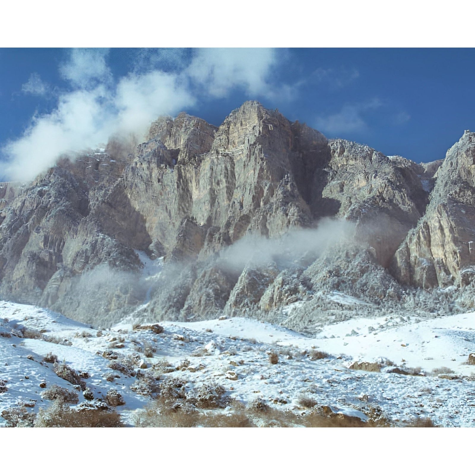 Snowy Mountains of Tsey | Diamond Painting Design - Full Drill Diamond Art with 5d Square or Round Diamonds - AB Drills Available