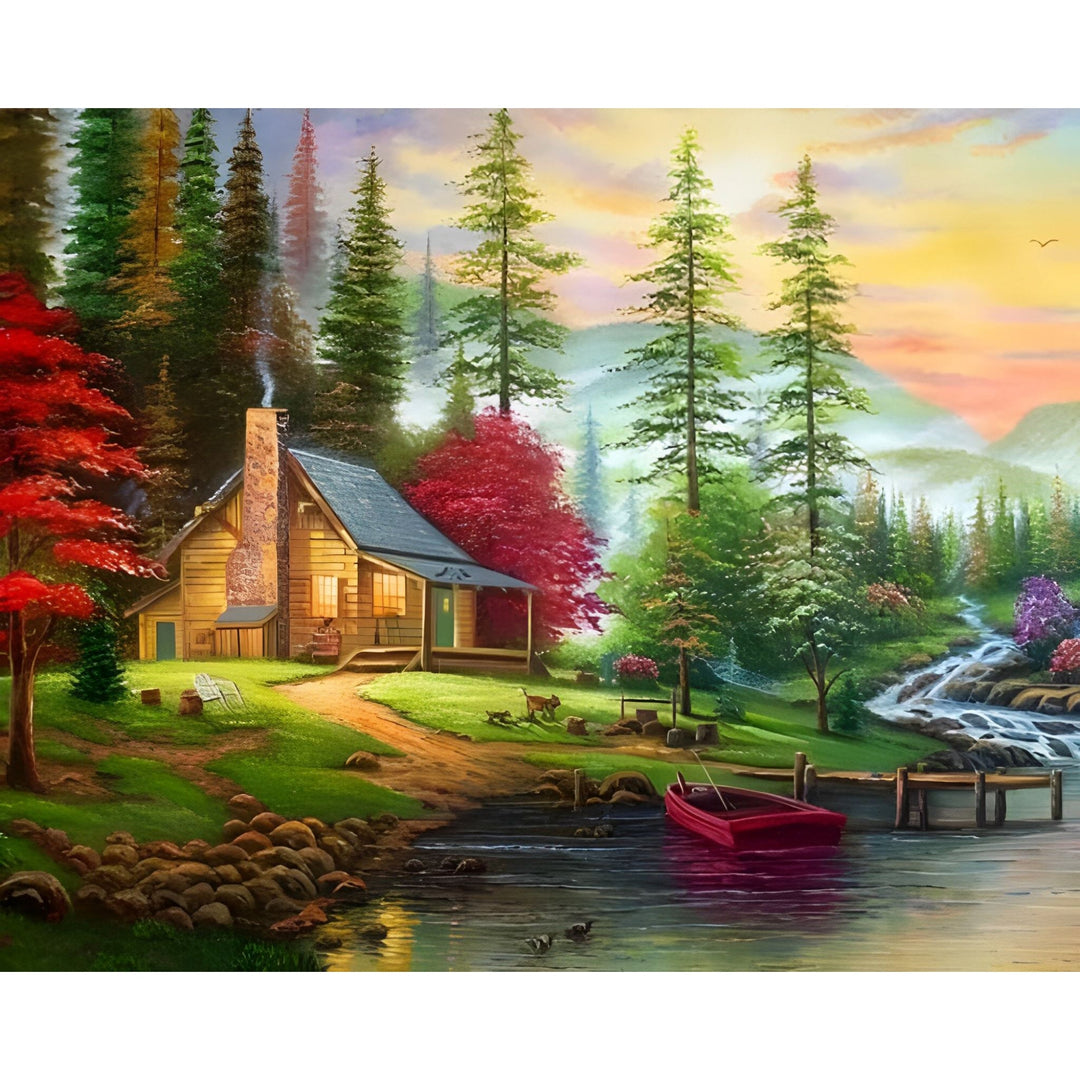 The House by the River | Diamond Painting