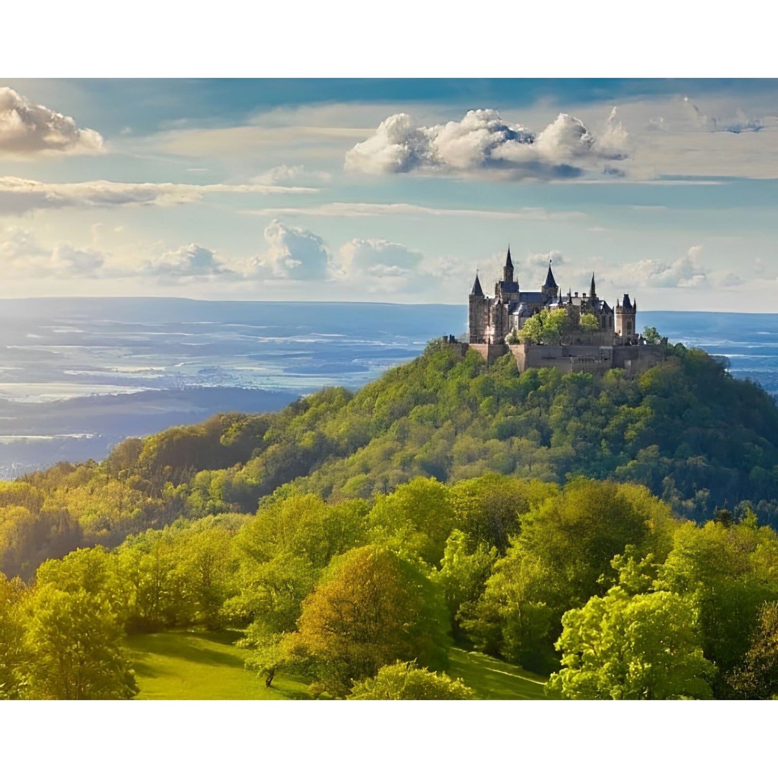 Hohenzollern Castle | Diamond Painting Design - Full Drill Diamond Art with 5d Square or Round Diamonds - AB Drills Available