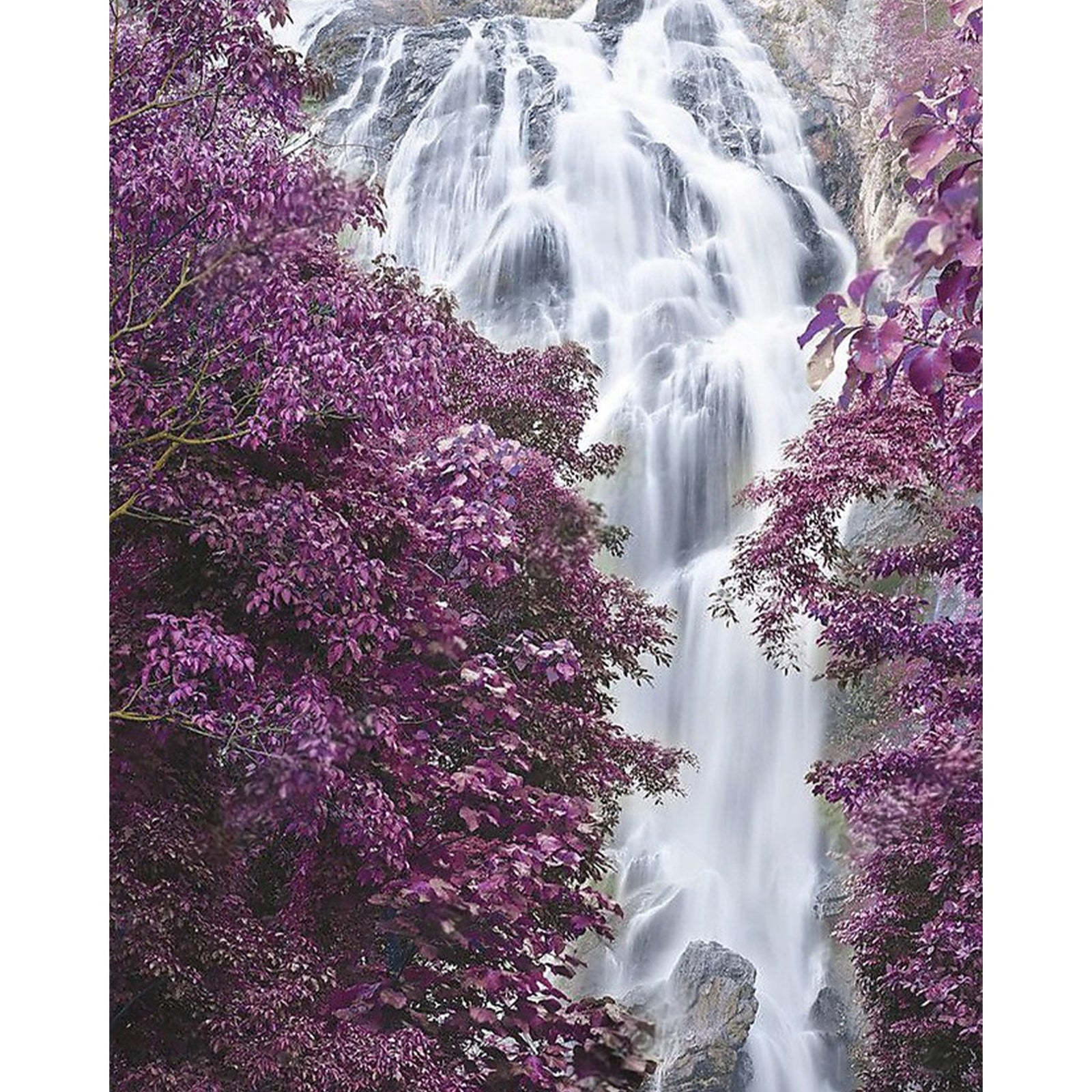 Klonglan Waterfall | Diamond Painting Design - Full Drill Diamond Art with 5d Square or Round Diamonds - AB Drills Available