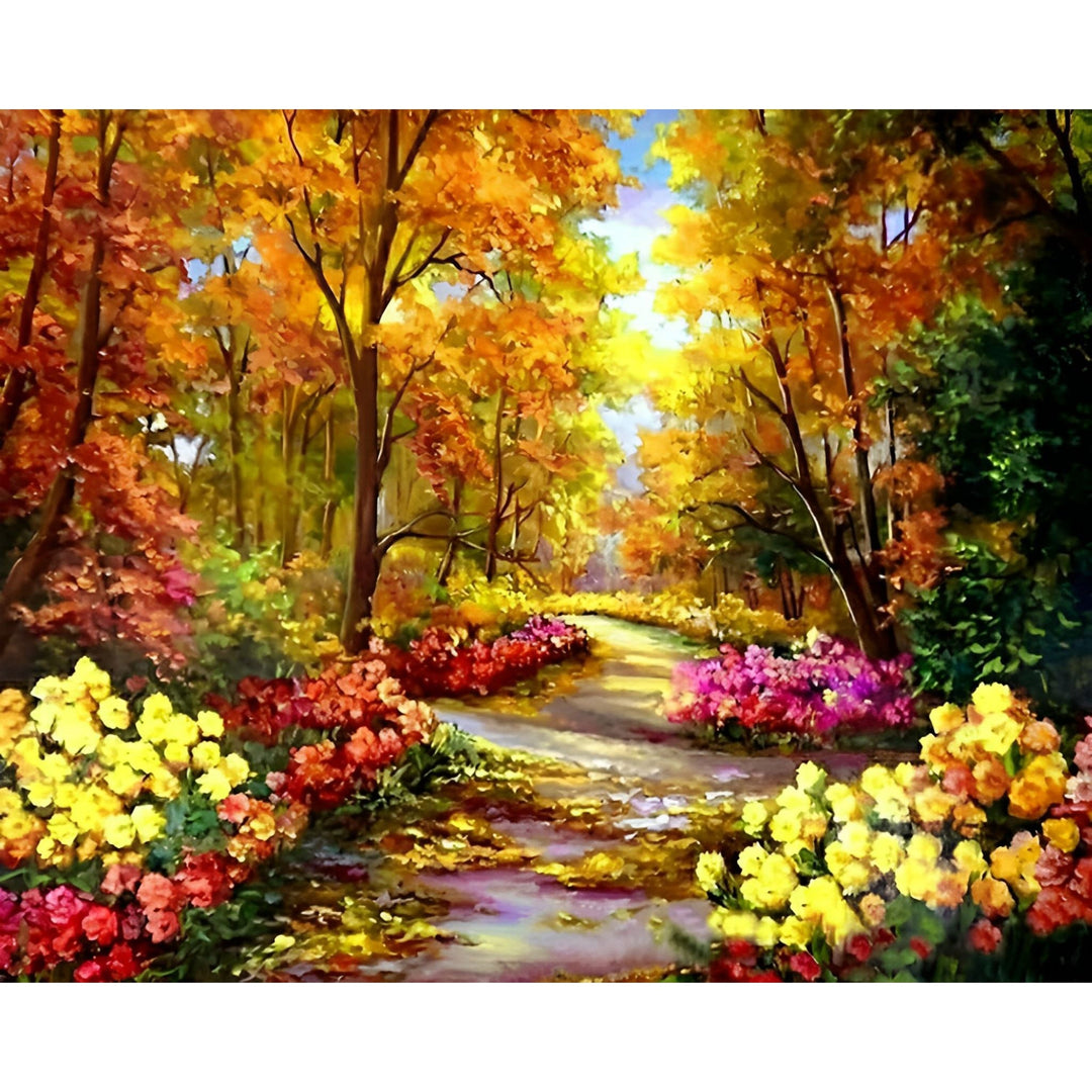 Flower Clad Road | Diamond Painting