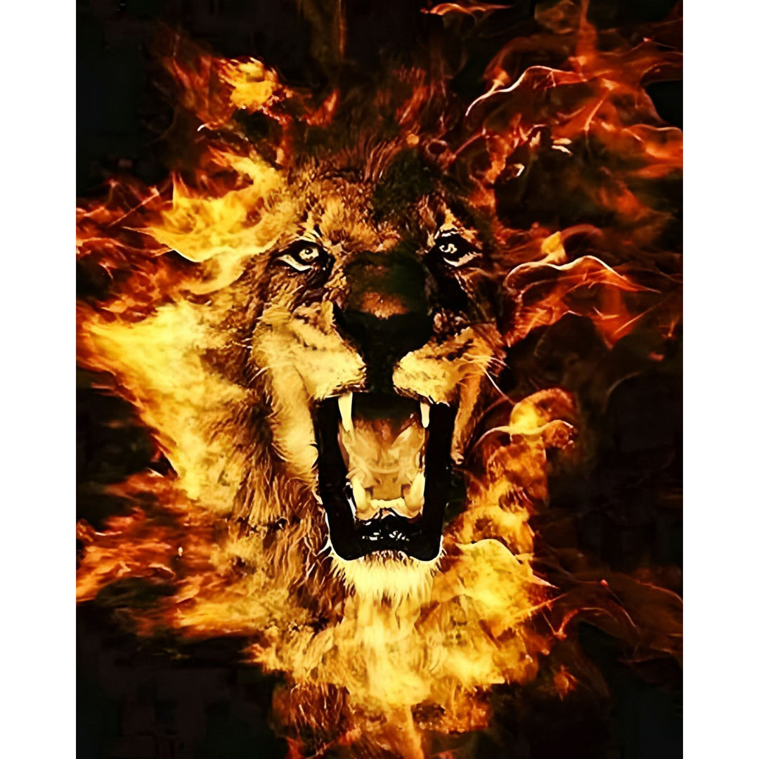 Lion Flame | Diamond Painting