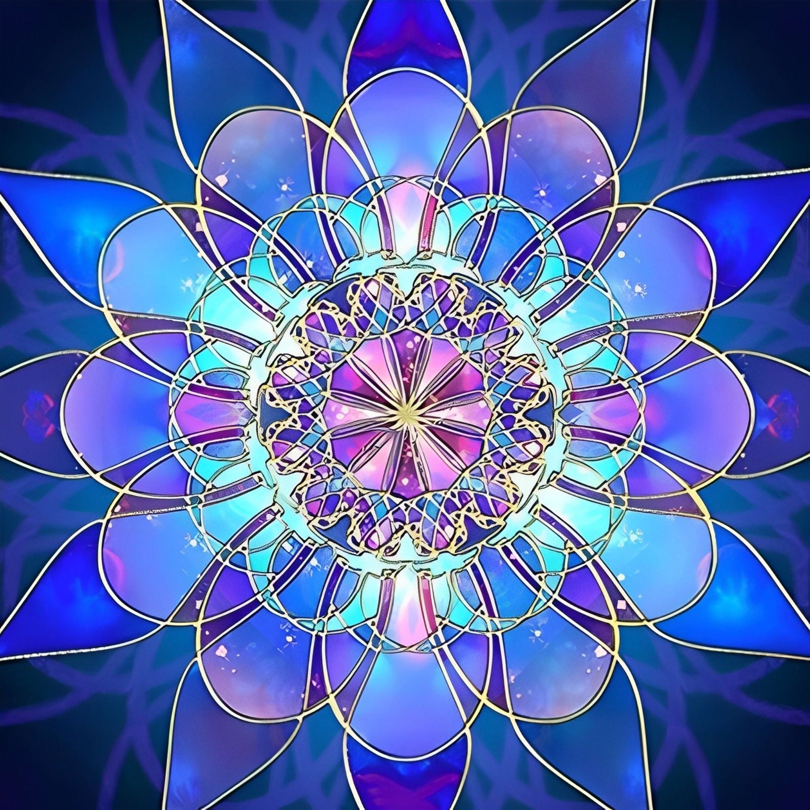 Vibrant Mandalas | Diamond Painting Design - Full Drill Diamond Art with 5d Square or Round Diamonds - AB Drills Available