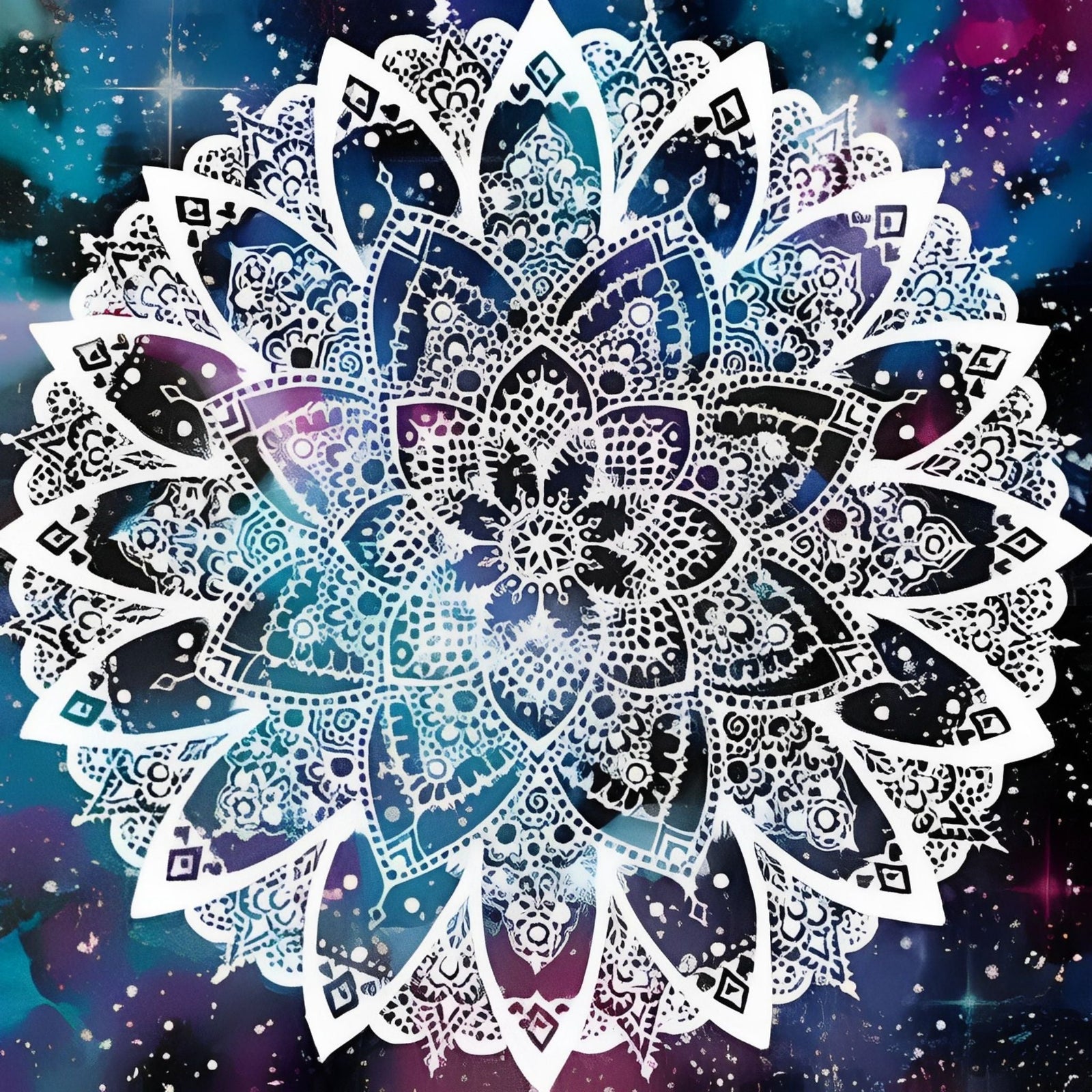 Mandalas Galaxy | Diamond Painting Design - Full Drill Diamond Art with 5d Square or Round Diamonds - AB Drills Available