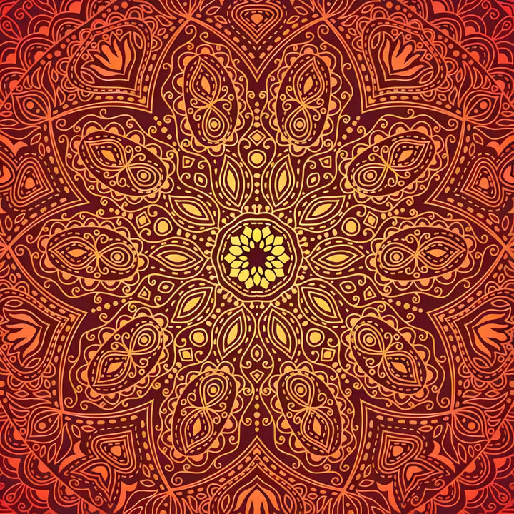 Orange Gradient Mandala | Diamond Painting