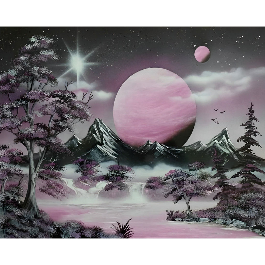 Pink Moon | Diamond Painting