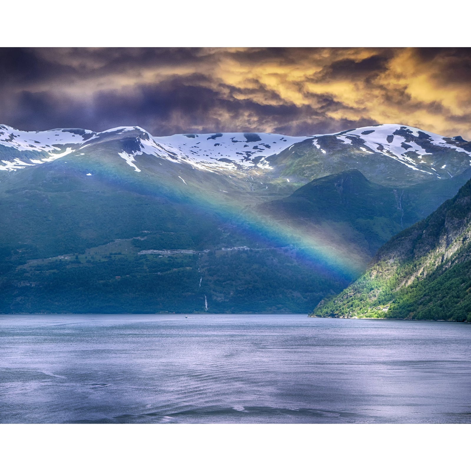 Fjords Rainbow | Diamond Painting Design - Full Drill Diamond Art with 5d Square or Round Diamonds - AB Drills Available