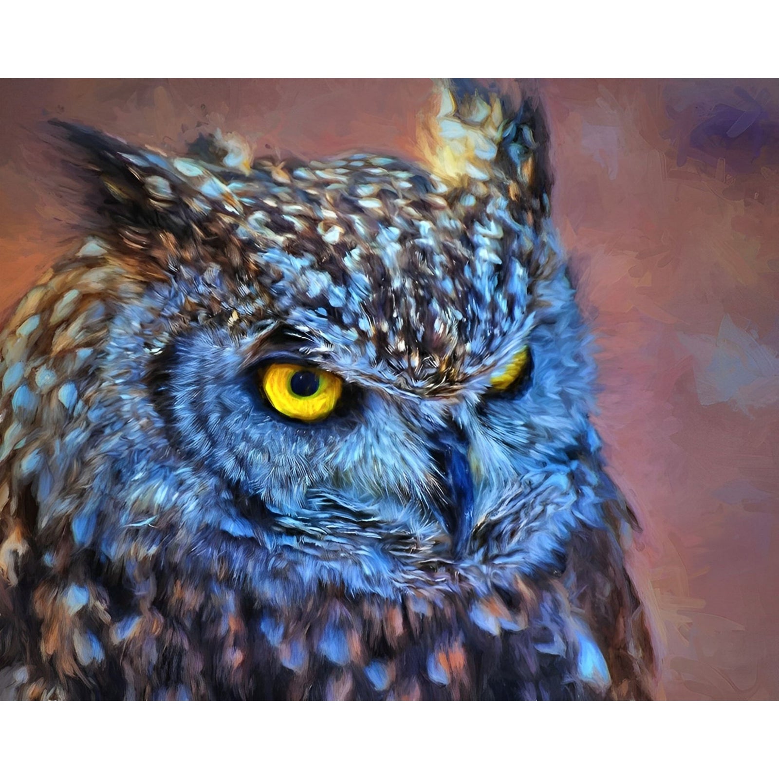 Mystical Owl | Diamond Painting Design - Full Drill Diamond Art with 5d Square or Round Diamonds - AB Drills Available