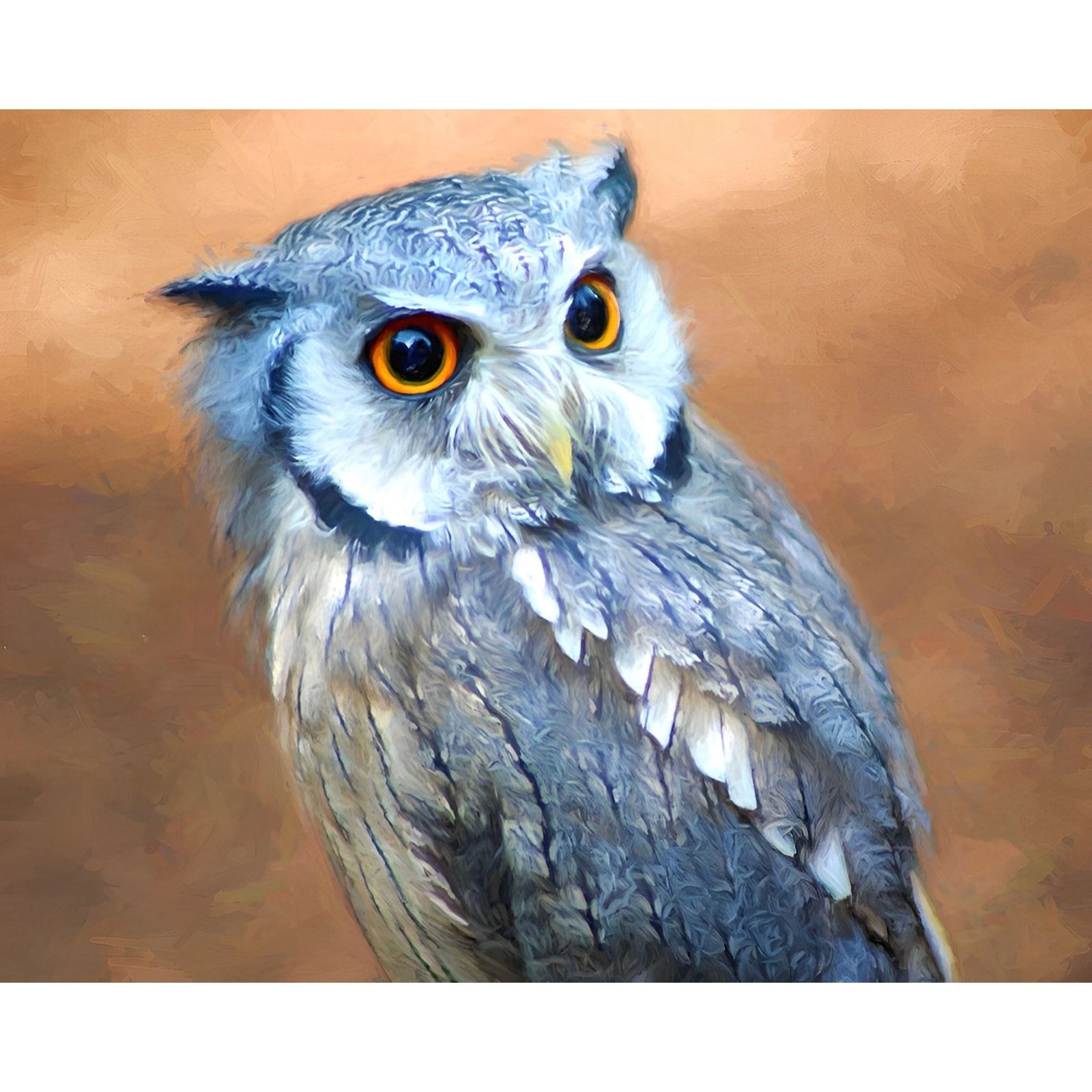 Charming Owl | Diamond Painting Design - Full Drill Diamond Art with 5d Square or Round Diamonds - AB Drills Available