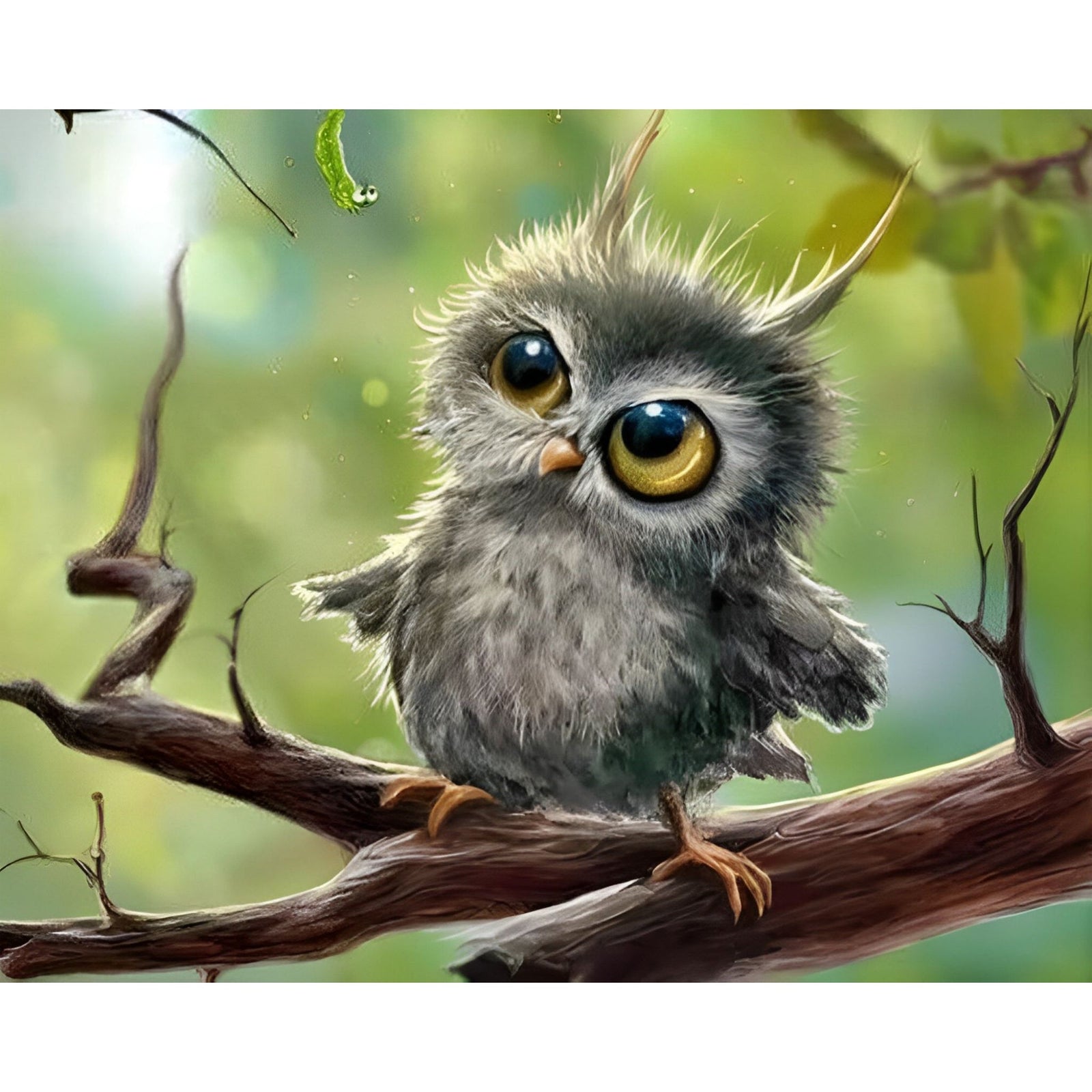 Hooty the Cutie | Diamond Painting Design - Full Drill Diamond Art with 5d Square or Round Diamonds - AB Drills Available