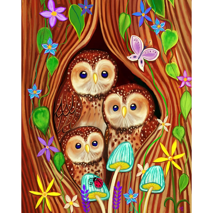 Owl Family Tree | Diamond Painting