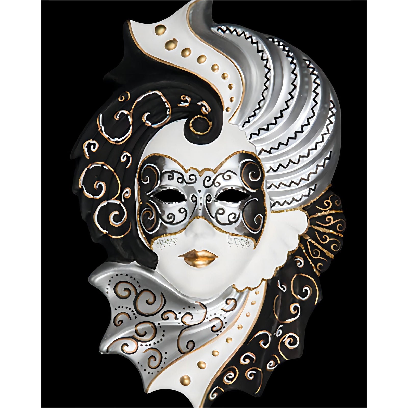 Masquerade Ball Mask | Diamond Painting Design - Full Drill Diamond Art with 5d Square or Round Diamonds - AB Drills Available