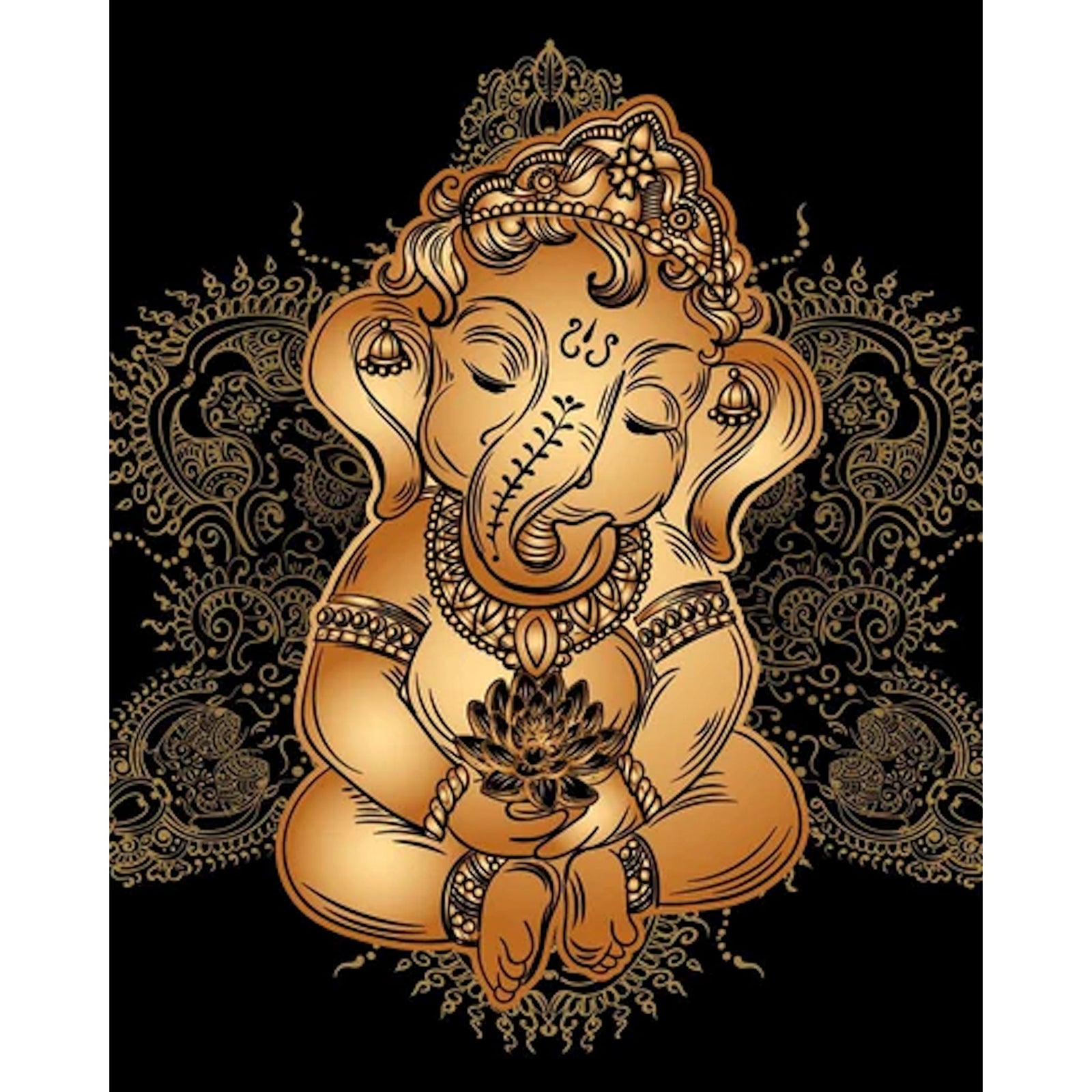 Baby Ganesh | Diamond Painting Design - Full Drill Diamond Art with 5d Square or Round Diamonds - AB Drills Available