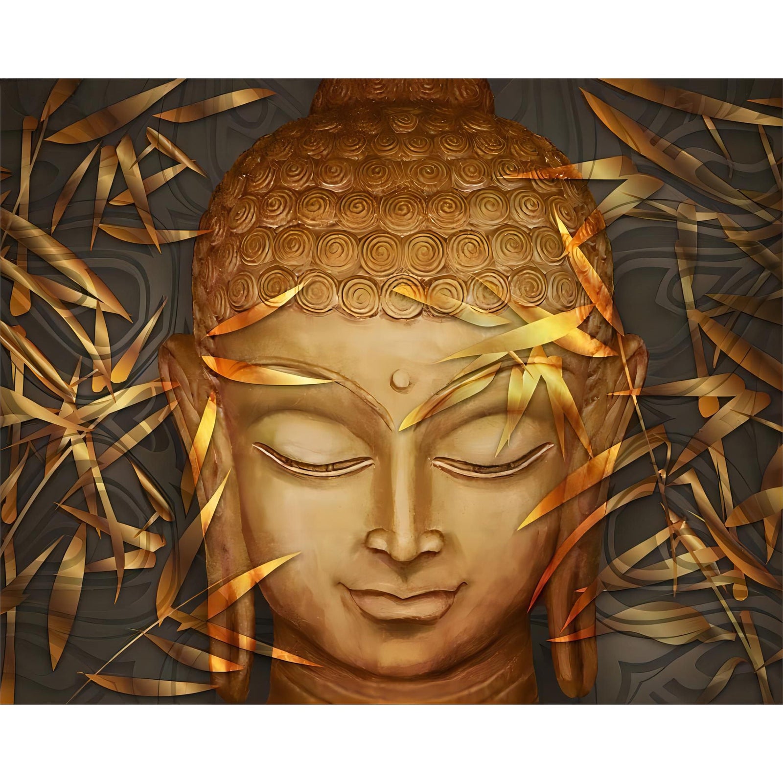 Smiling Golden Buddha | Diamond Painting Design - Full Drill Diamond Art with 5d Square or Round Diamonds - AB Drills Available