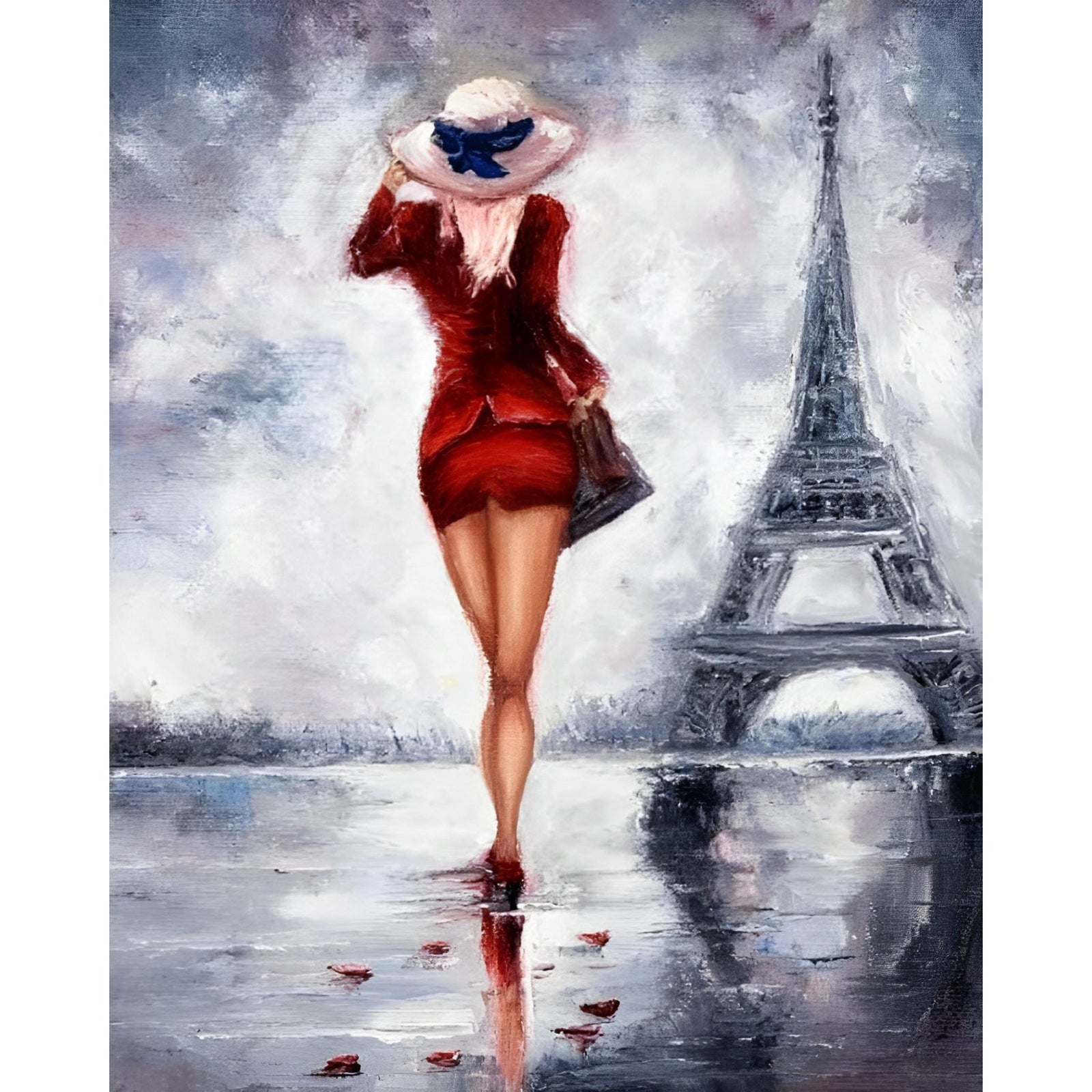 Looking for Love in Paris | Diamond Painting Design - Full Drill Diamond Art with 5d Square or Round Diamonds - AB Drills Available