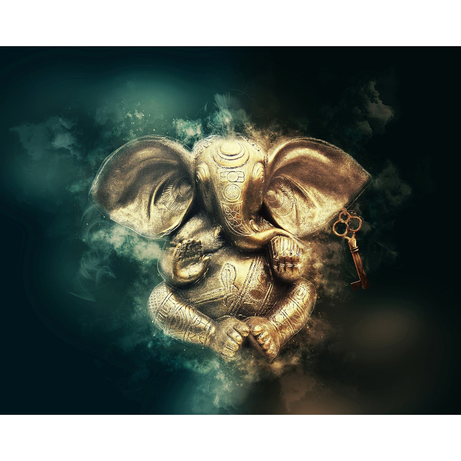 Pray to Ganesha | Diamond Painting Design - Full Drill Diamond Art with 5d Square or Round Diamonds - AB Drills Available