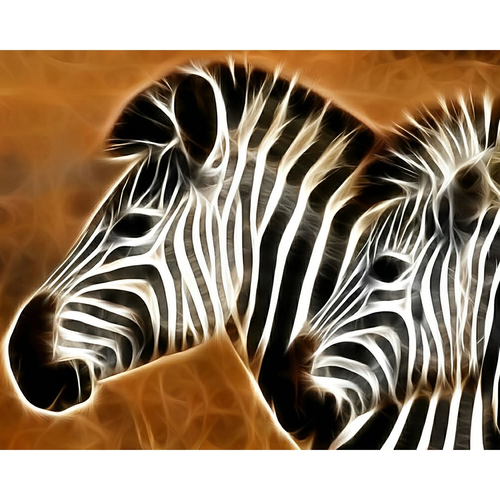 Chasing Zebras | Diamond Painting Design - Full Drill Diamond Art with 5d Square or Round Diamonds - AB Drills Available