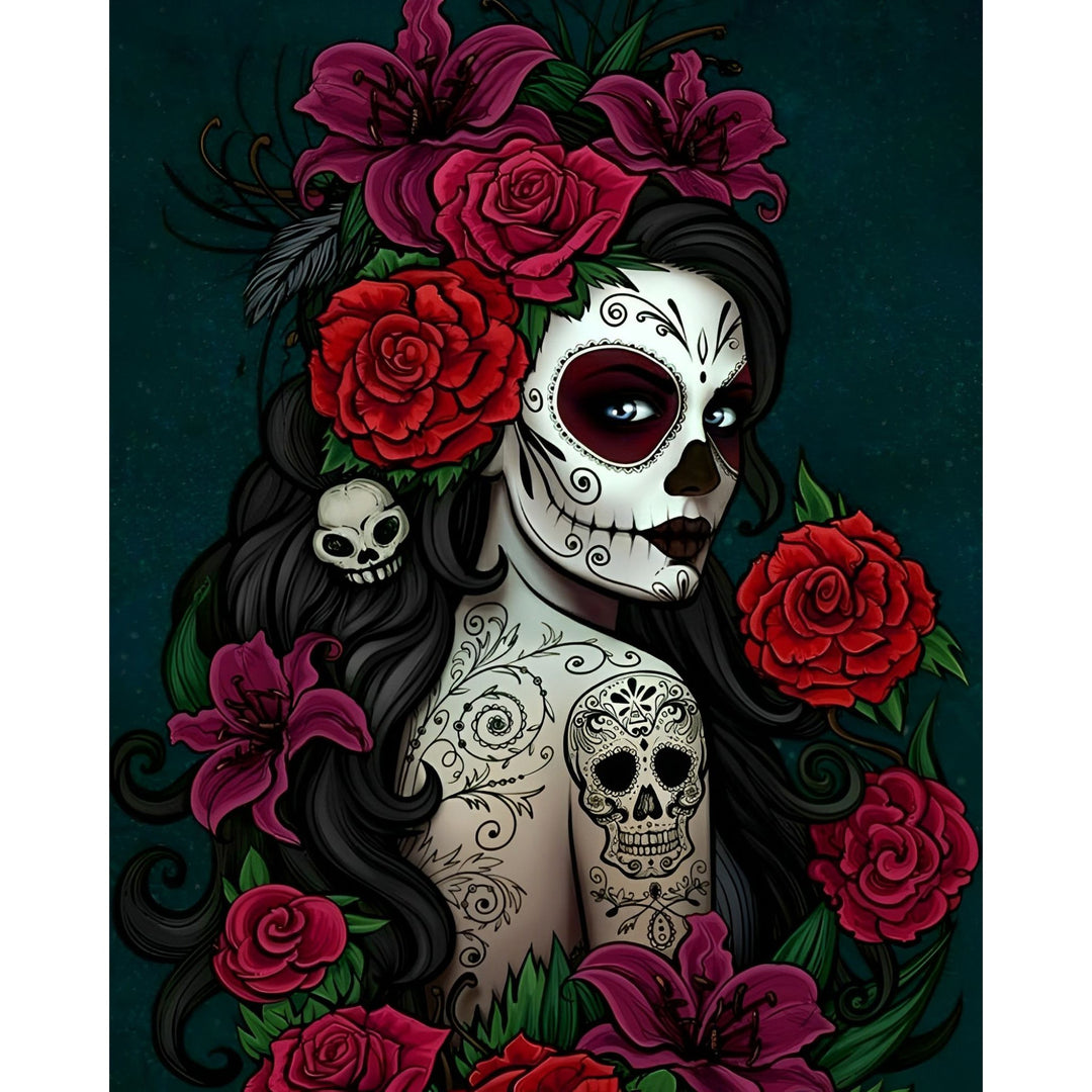 Santa Muerte Skull | Diamond Painting