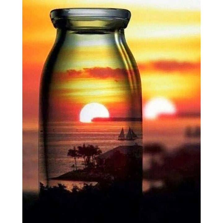 Bottled Sunset | Diamond Painting
