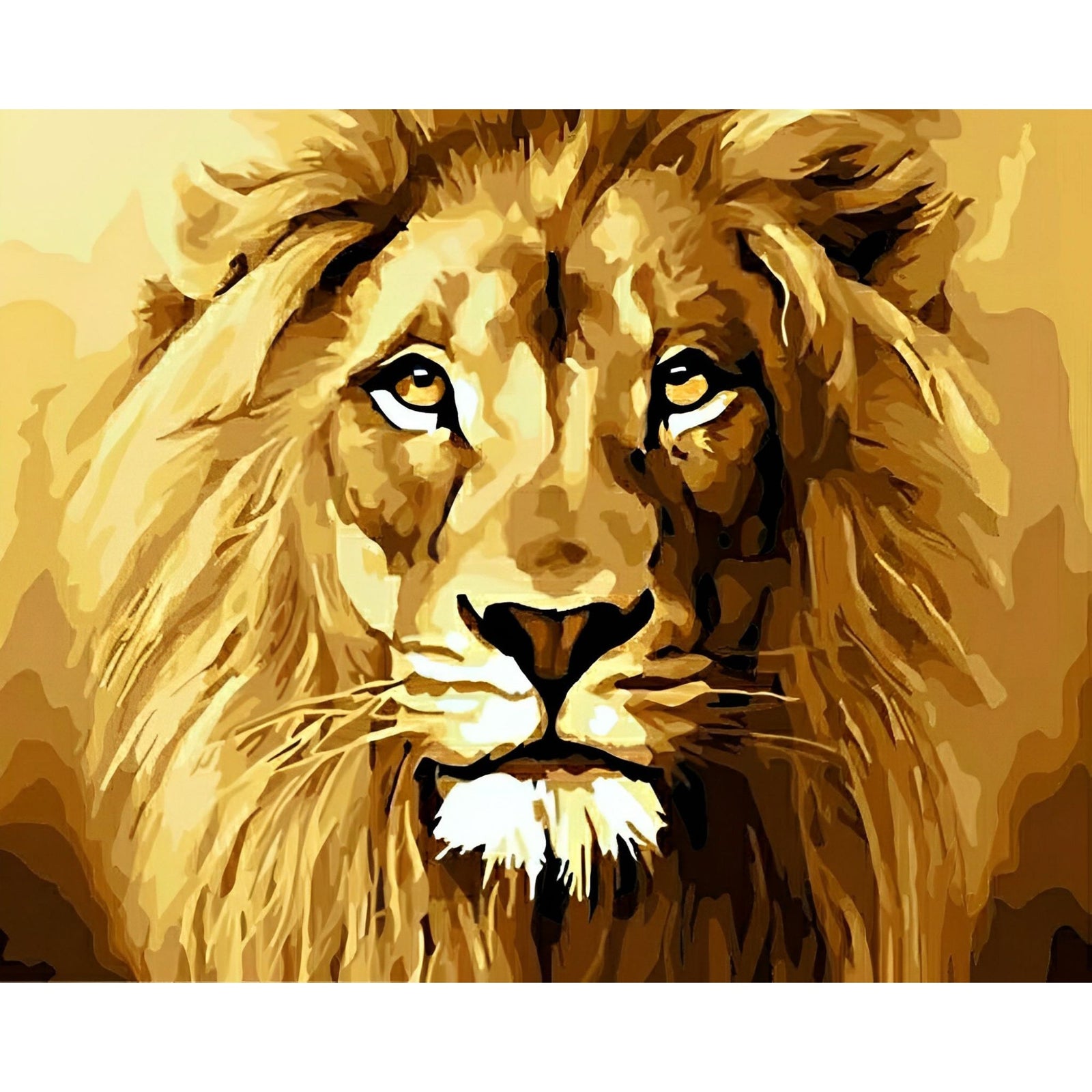 Lion | Diamond Painting Design - Full Drill Diamond Art with 5d Square or Round Diamonds - AB Drills Available