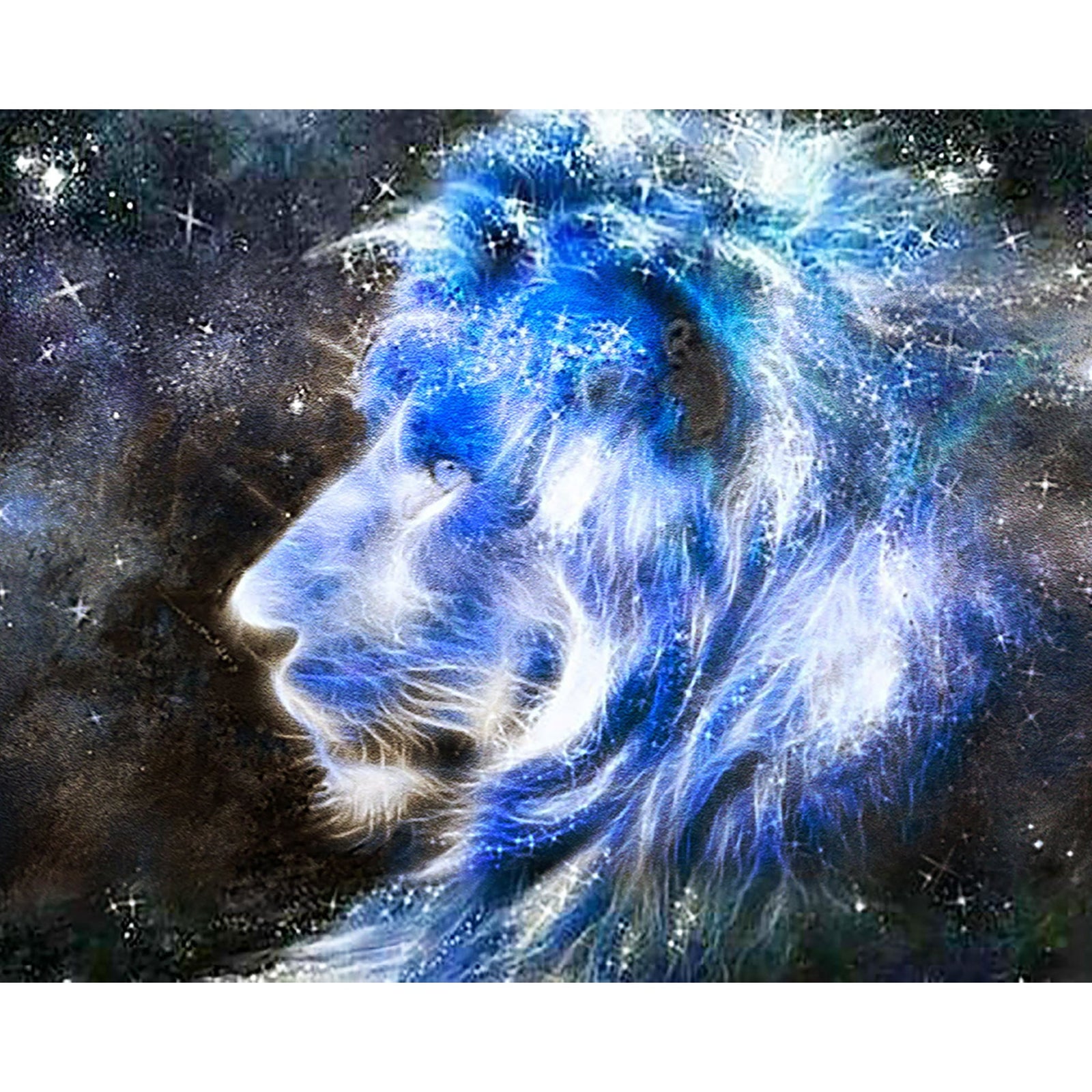 Stardust Lion | Diamond Painting Design - Full Drill Diamond Art with 5d Square or Round Diamonds - AB Drills Available