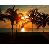 Tropical Sunset | Diamond Painting Design - Full Drill Diamond Art with 5d Square or Round Diamonds - AB Drills Available