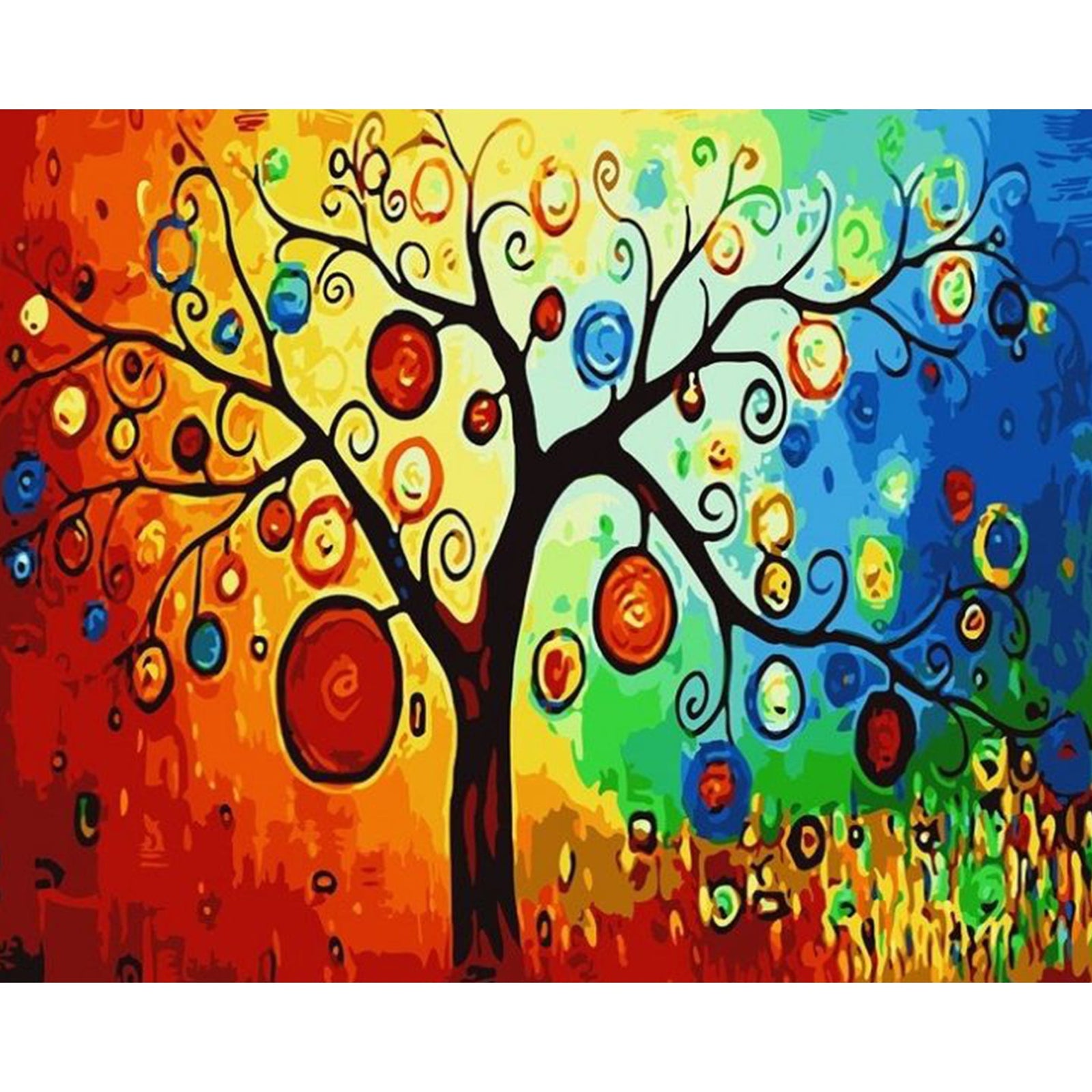 Abstract Tree | Diamond Painting Design - Full Drill Diamond Art with 5d Square or Round Diamonds - AB Drills Available