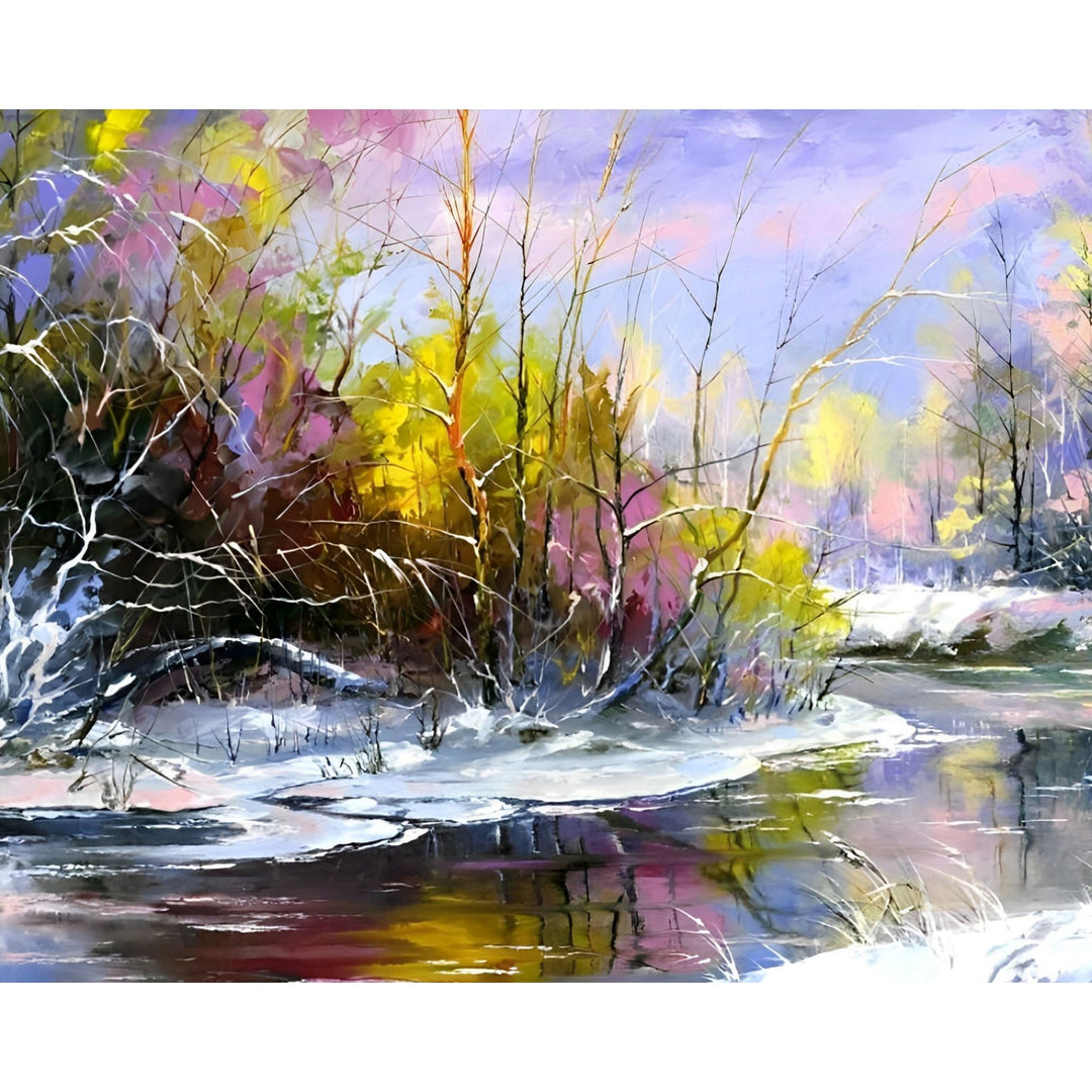 Winter Stream | Diamond Painting