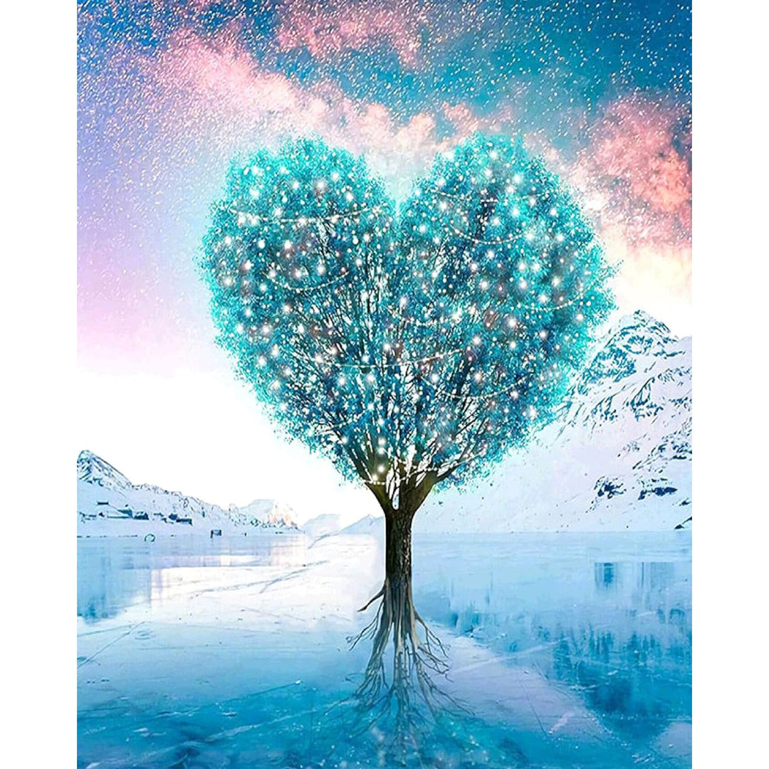 Blue Love Tree | Diamond Painting