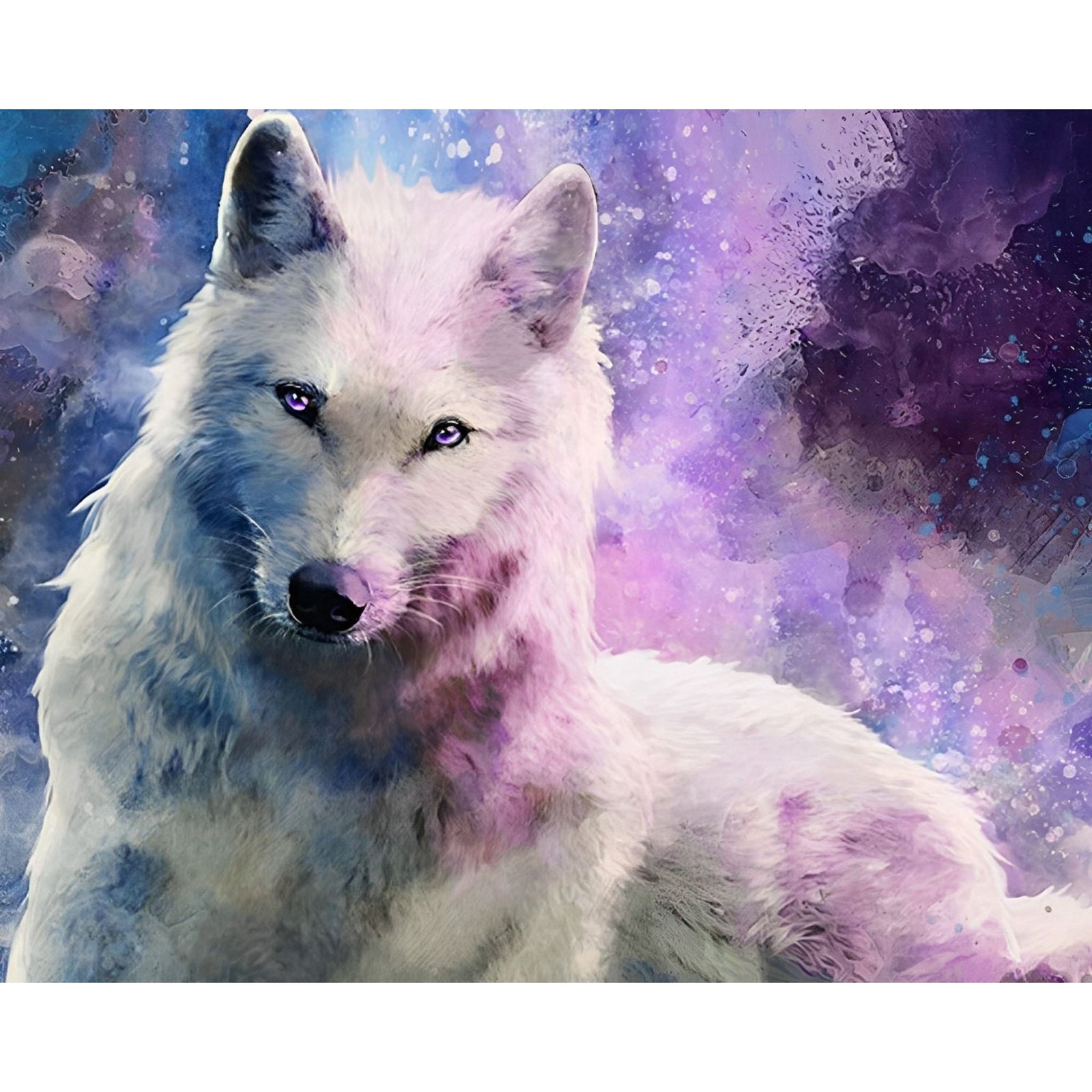 White Wolf | Diamond Painting Design - Full Drill Diamond Art with 5d Square or Round Diamonds - AB Drills Available