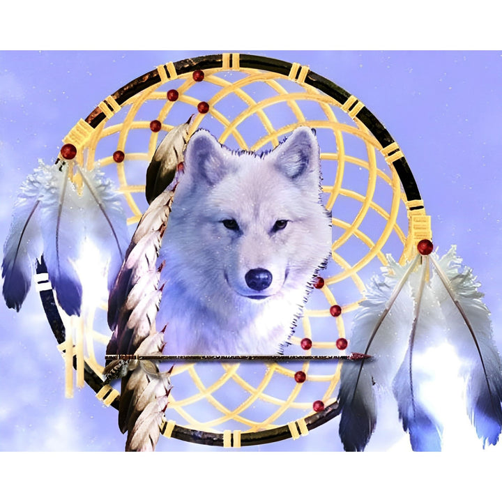 Wolf Dream Catcher | Diamond Painting