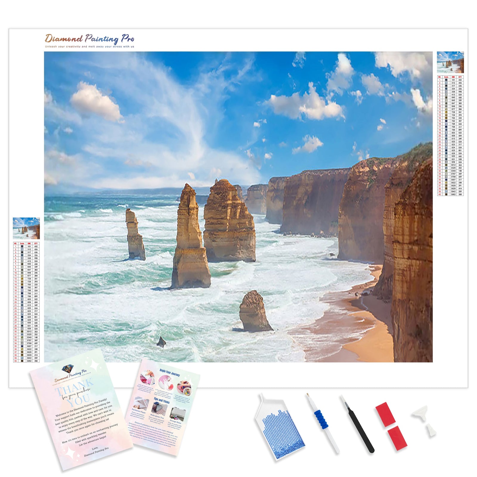 Twelve Apostles | Diamond Painting Kit - Full Drill - Square or Round Diamonds with AB Drills Option