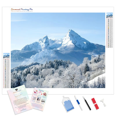 Watzmann Mountain | Diamond Painting Kit - Full Drill - Square or Round Diamonds with AB Drills Option