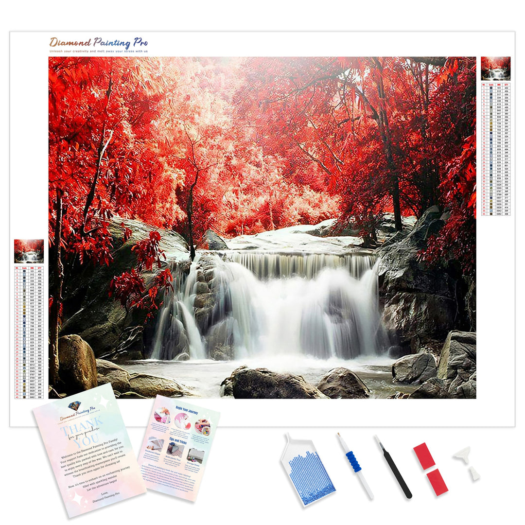 Waterfall Landscape | Diamond Painting