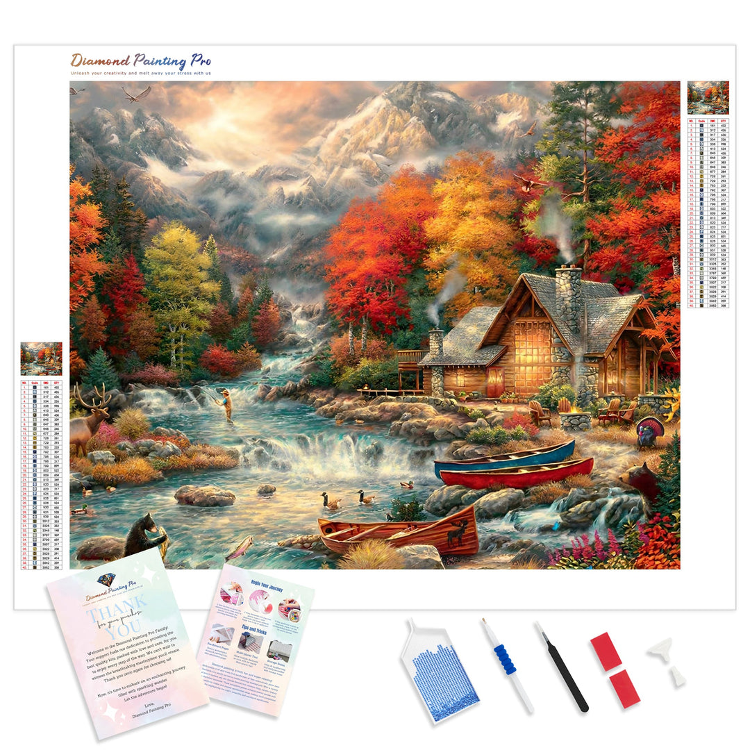 Autumn | Diamond Painting Kit - Full Drill - Square or Round Diamonds with AB Drills Option