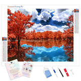 Autumn Scenery | Diamond Painting Kit - Full Drill - Square or Round Diamonds with AB Drills Option