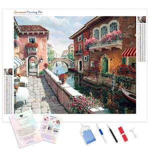 Corner View of the Town | Diamond Painting